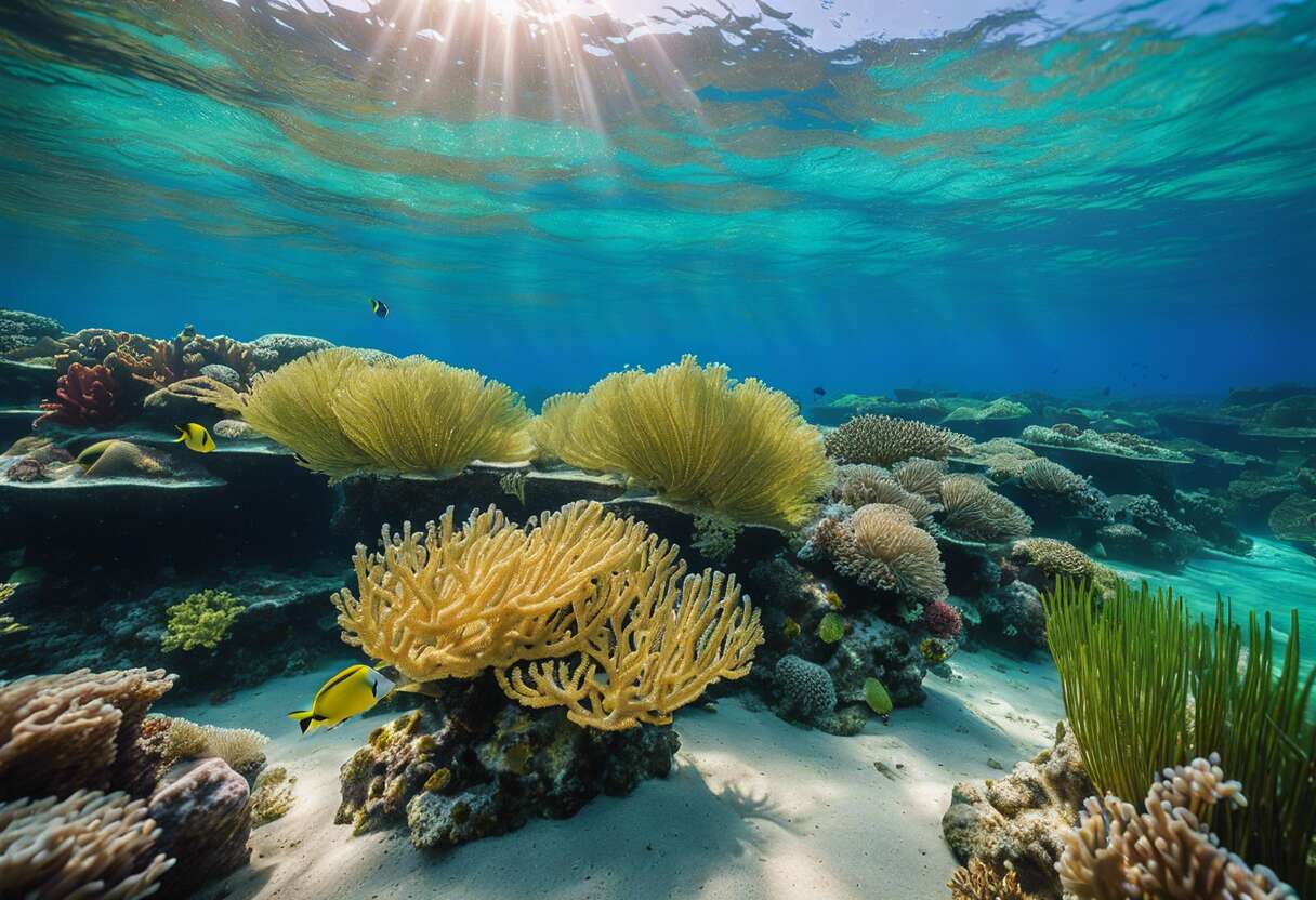 L'état de santé des habitats marins : récifs coralliens et herbiers sous surveillance
