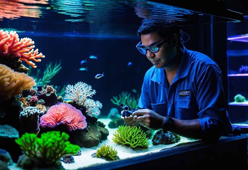 La maintenance d'un aquarium récifal : routine et astuces
