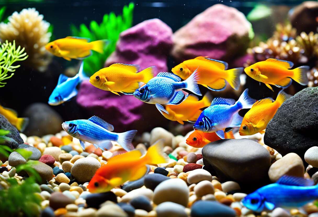 Sélection de graviers colorés : personnaliser son aquarium avec style et fonctionnalité